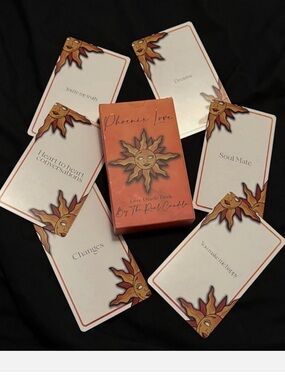 Phoenix Love Oracle Deck - Coral Sun Design • New Sealed Package